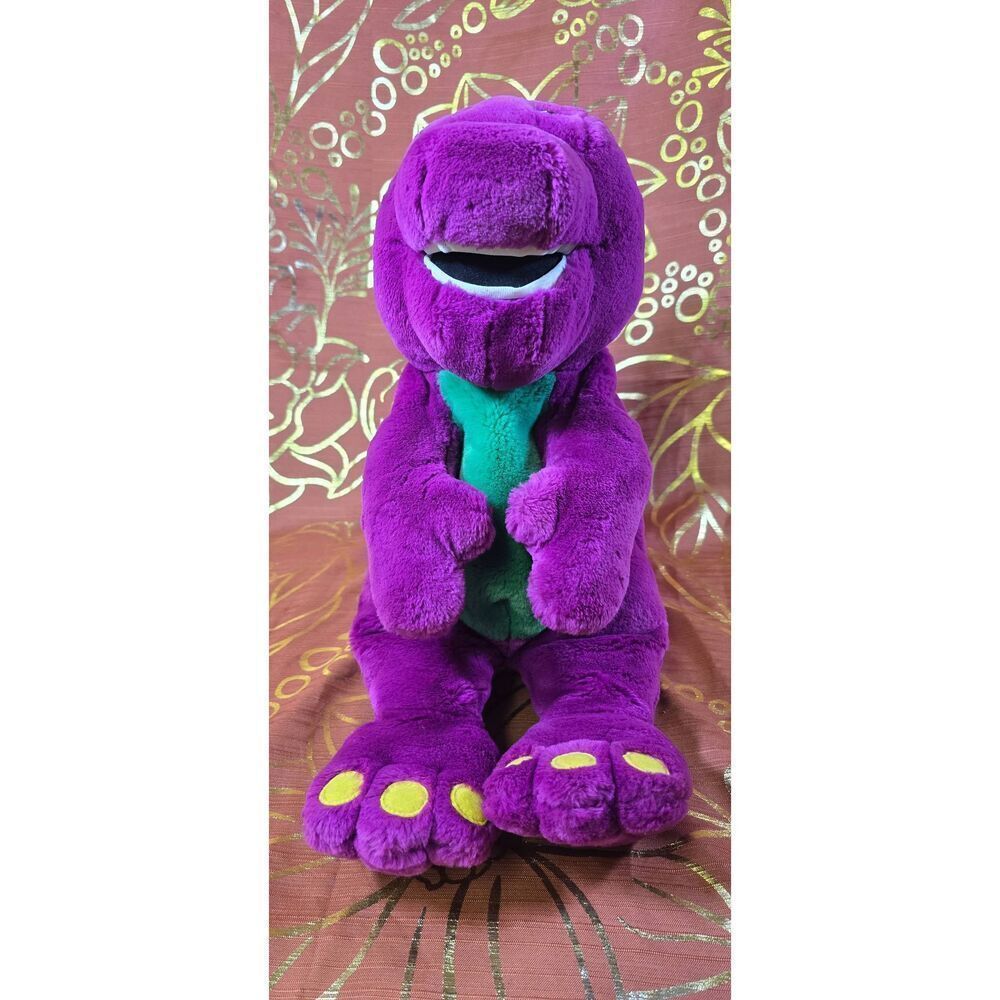 Vintage 1997 ActiMates Barney Plush Microsoft Talking Singing Interactive 14”